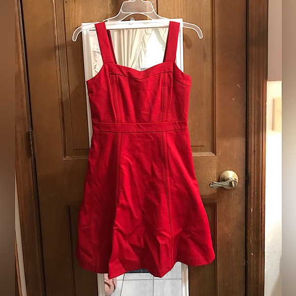 Red INC Fit and Flare Dress, size Petite Extra Small - Picture 1 of 5